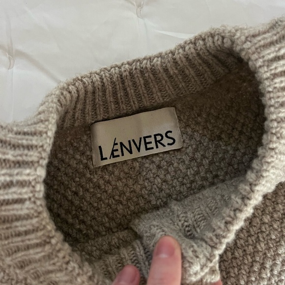 Lenvers Wool Cardigan in Beige - Picture 4 of 8